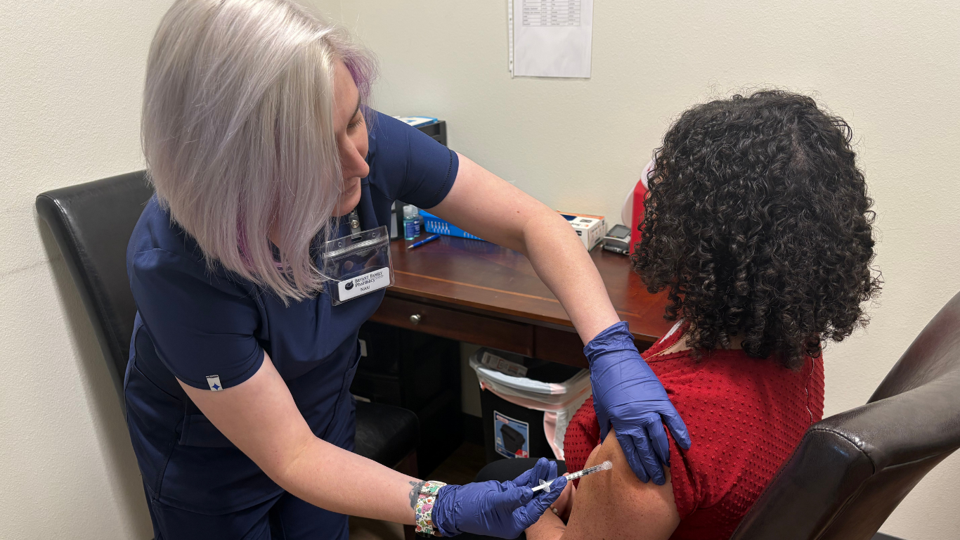 Flu shot in clinical services